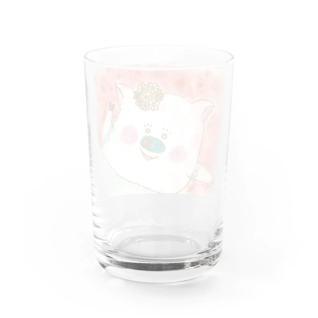 花と雲の風にスイングドロシー Water Glass :back