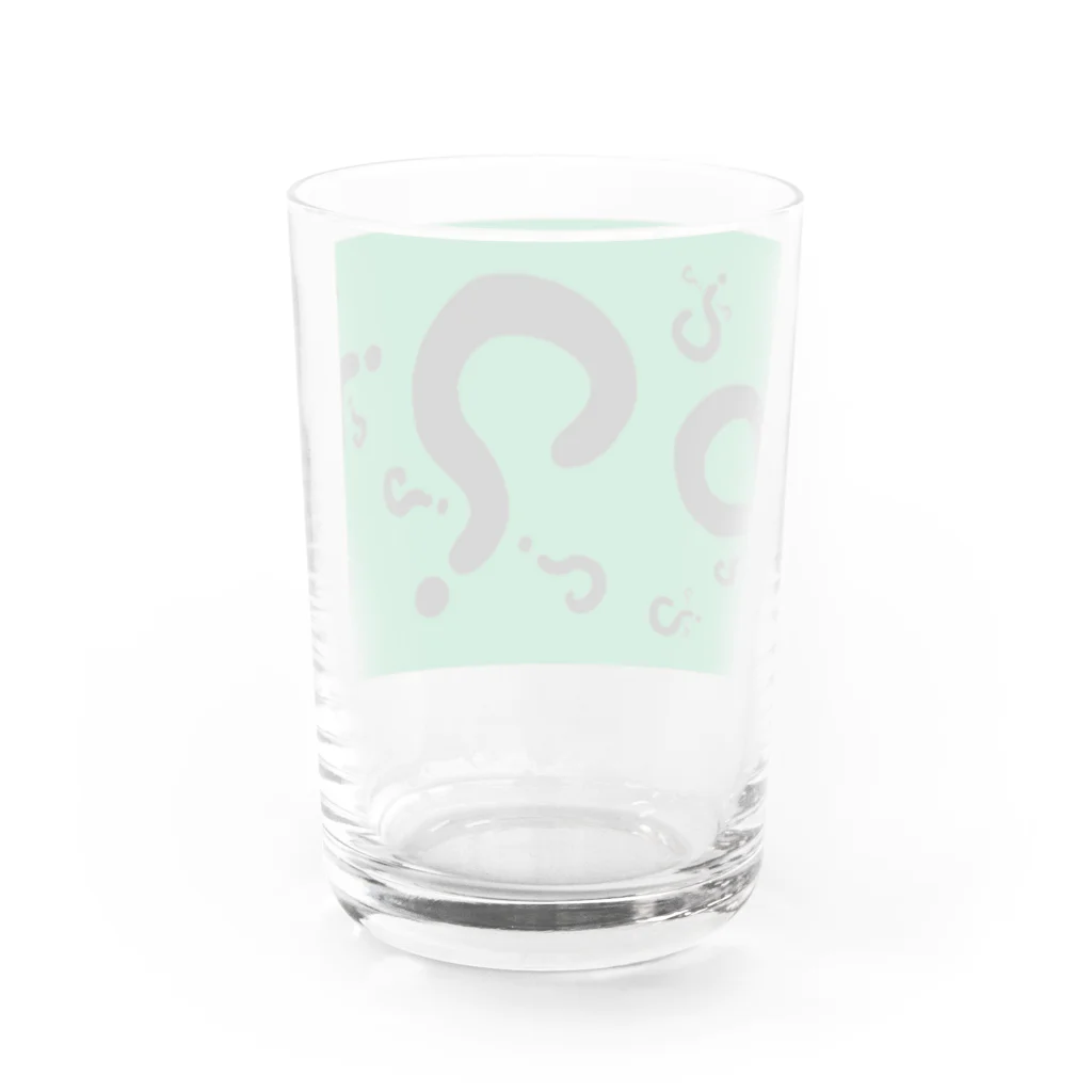 森と樅のハテナさん黒 Water Glass :back