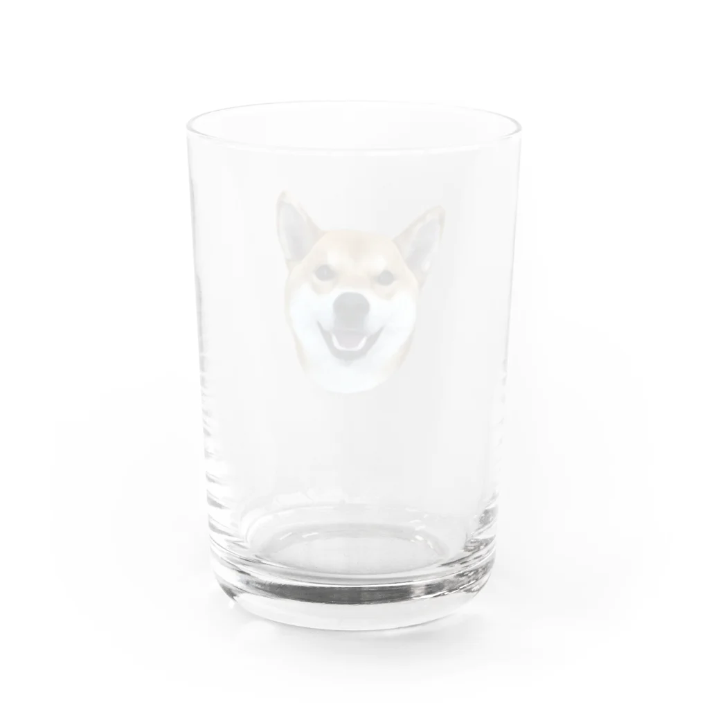 KANTAROの柴犬 かんたろう(油絵) Water Glass :back