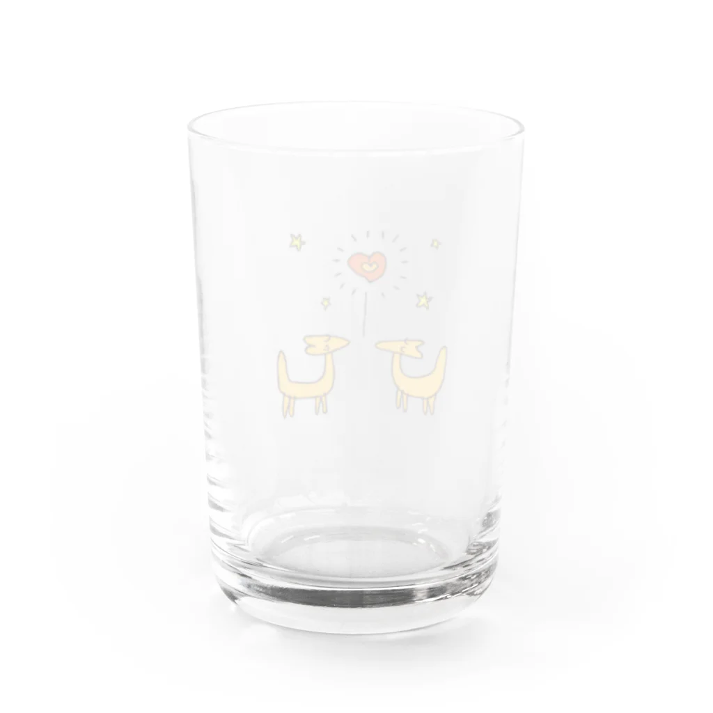 MichWich DesignのFox in Love♡ Water Glass :back