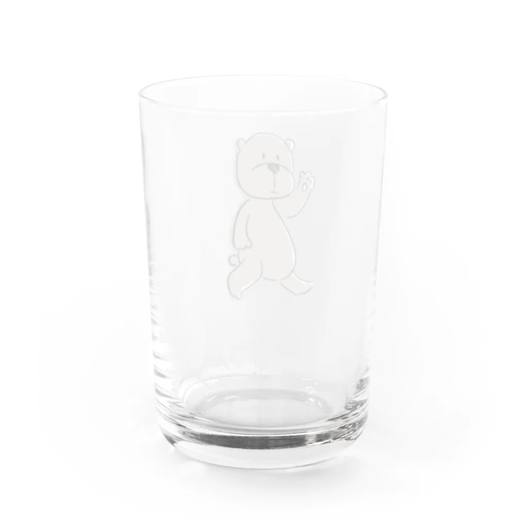 あめこやのくまおのおはよう Water Glass :back