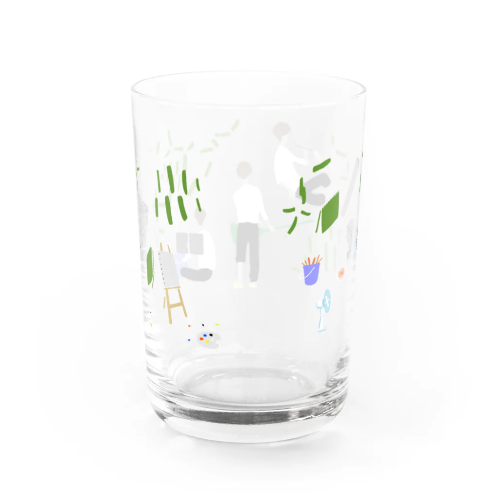 マツゲストアの掃除当番 Water Glass :back