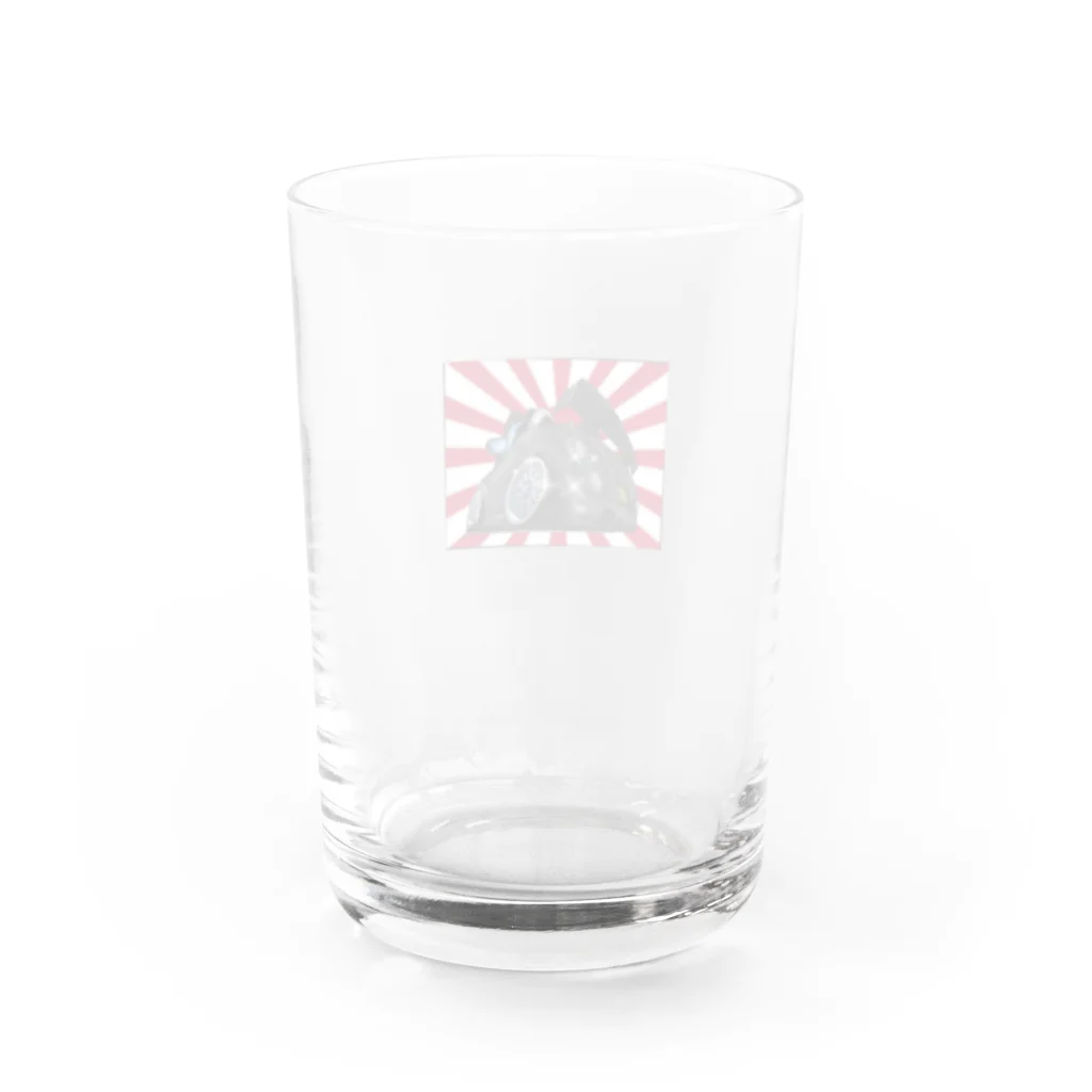 USAcafeティンカーベルのクレープやさんのサクラベースと愉快な仲間たち Water Glass :back