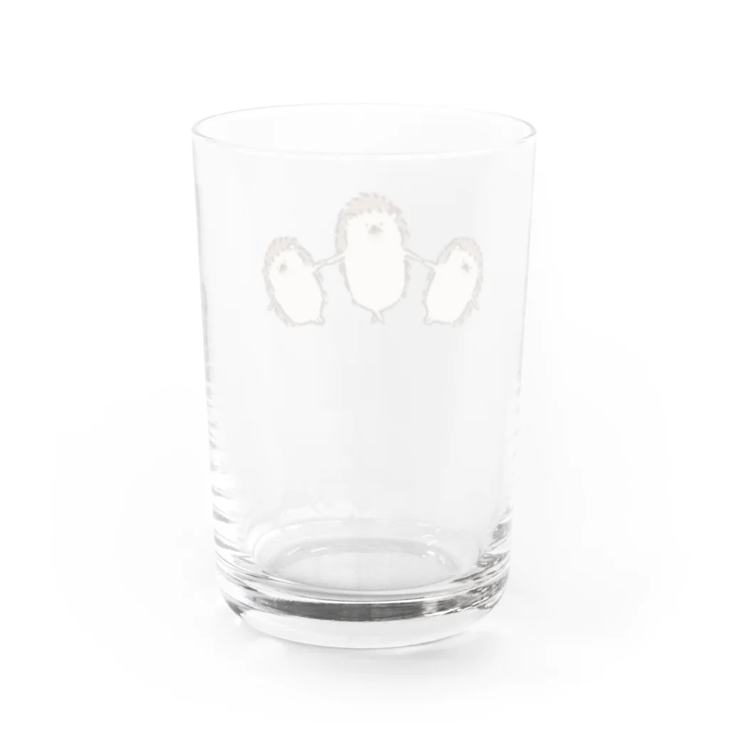 nicospyderのハリネズミのれもさん【扇】 Water Glass :back