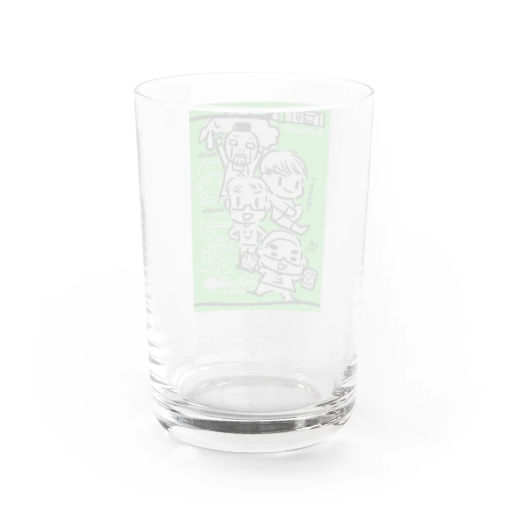 まえみゆ商店のおっさんクリエイターズ Water Glass :back