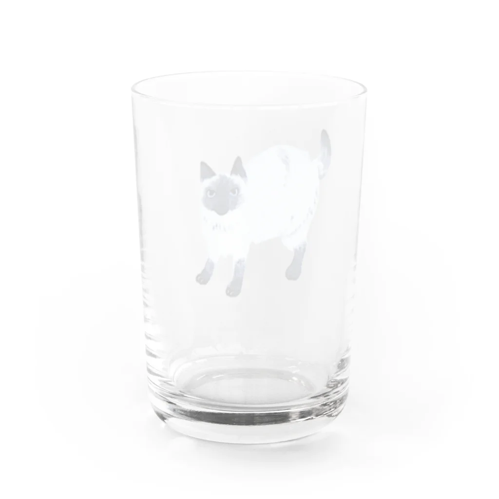 suzuejyaのシャムムムん Water Glass :back