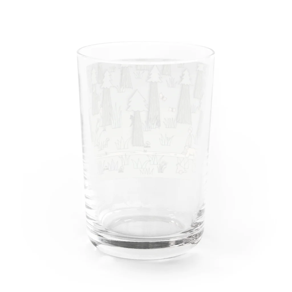 YOSHIKAZ KAWAKAMIのindyくんのお散歩 Water Glass :back