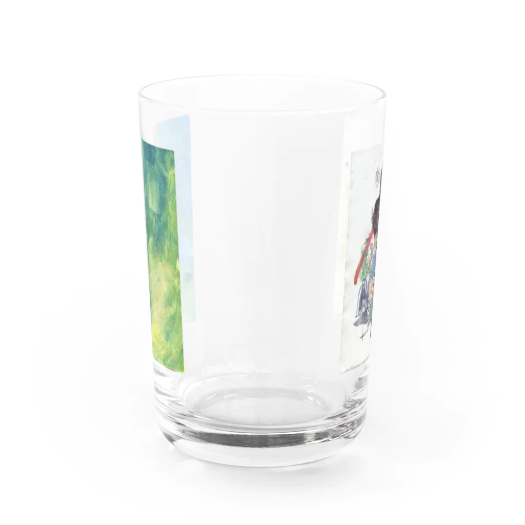 ふっかふっかひゅーんのひと　と　いろ Water Glass :back