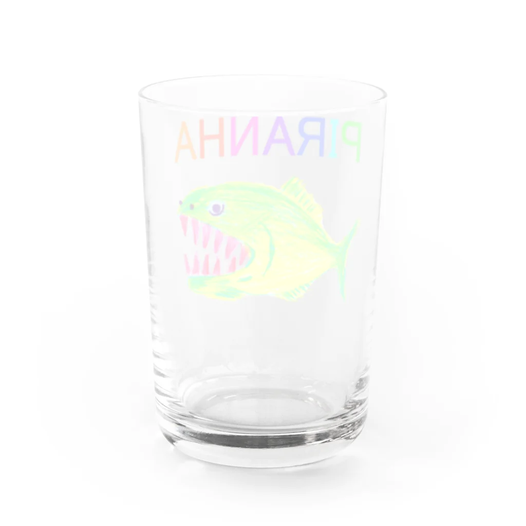 NIKORASU GOのピラニア Water Glass :back