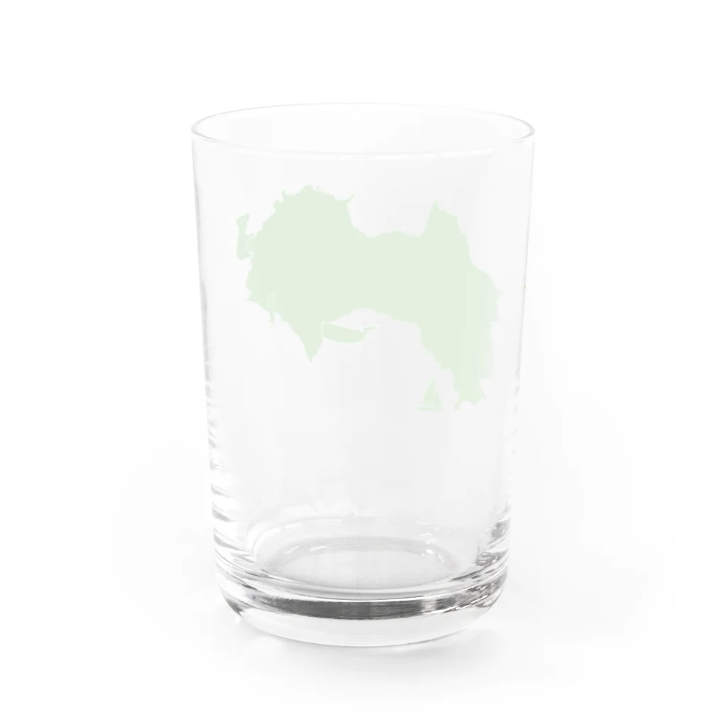 ヨコワケスパイラルの四国 Water Glass :back