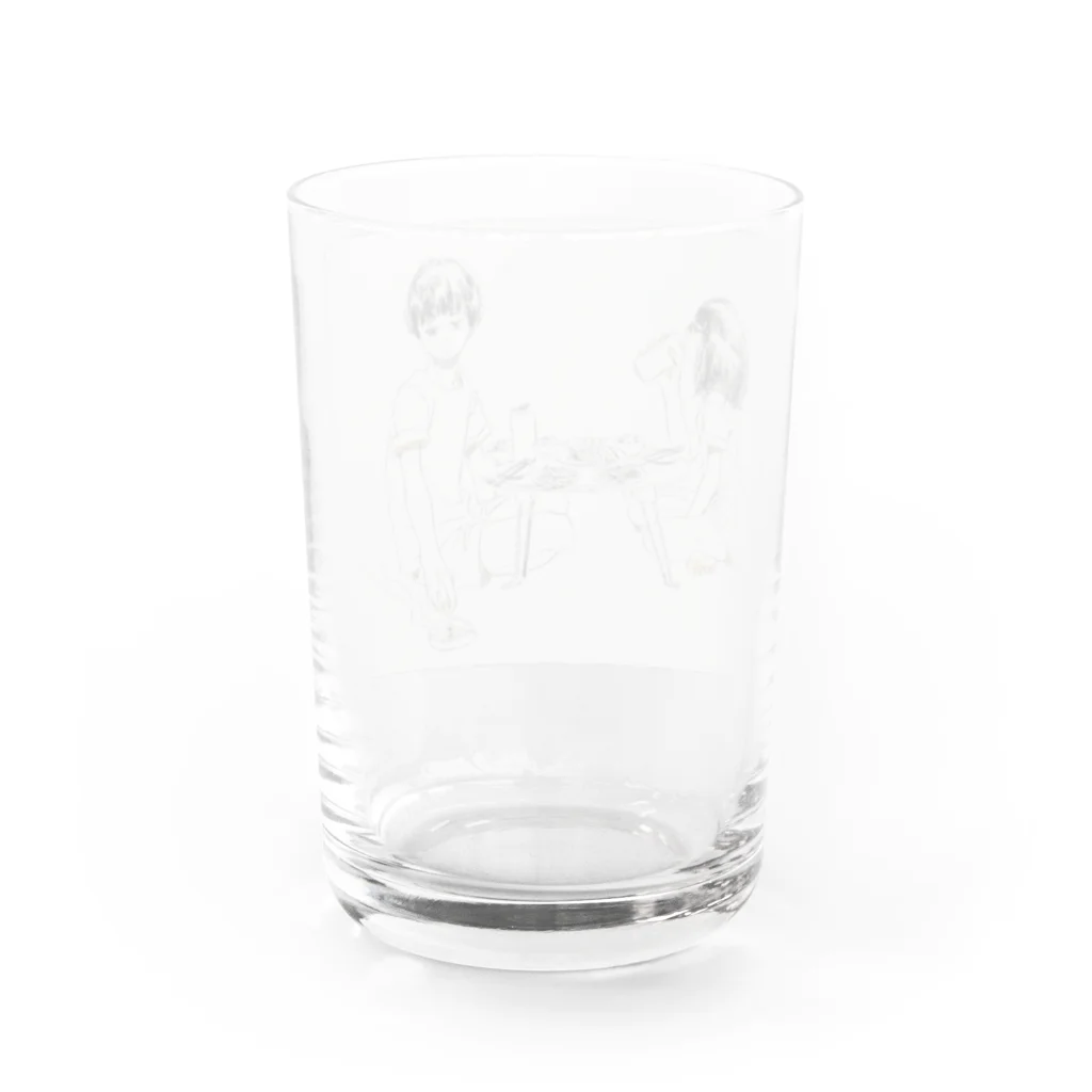 munimuのカップル(食卓) Water Glass :back