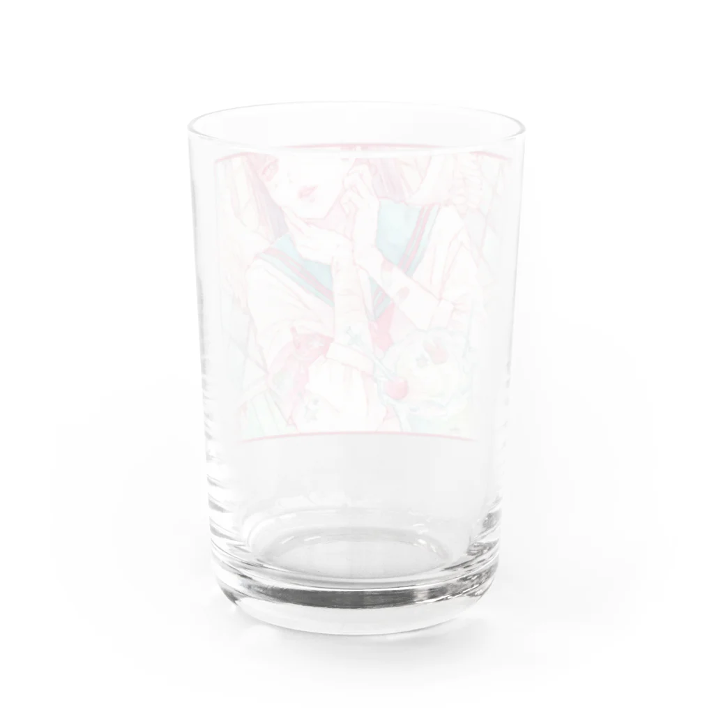 psychomoonのクリームソーダ中毒 Water Glass :back