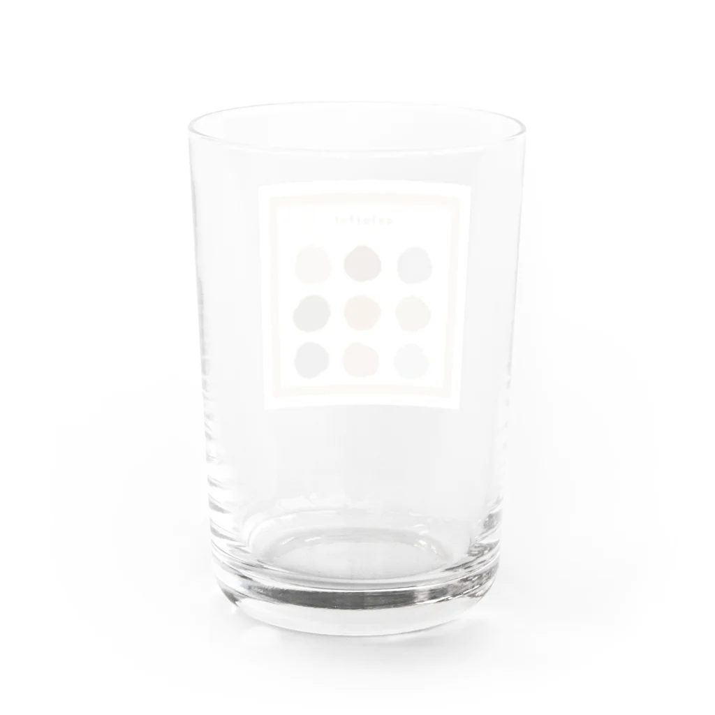 ぁのcolor palette Water Glass :back