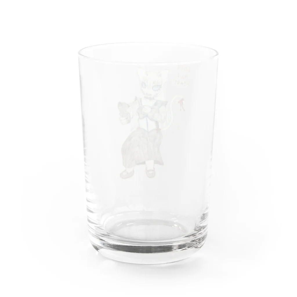 FORGOTTEN NIGHTMAREの心臓を守るるにゃん Water Glass :back