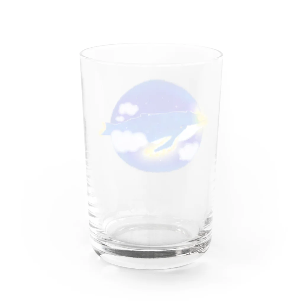 ミクモラのほほん日和の星ザトウクジラ Water Glass :back