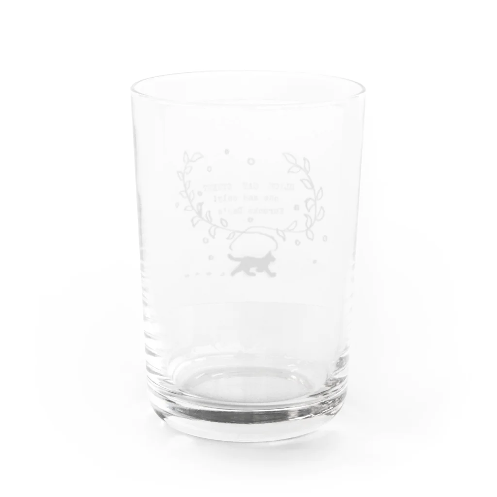 クロネコDay'sのBLACK CAT STREET Water Glass :back