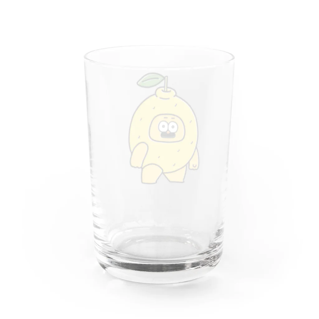 おひげのポンのレモン Water Glass :back