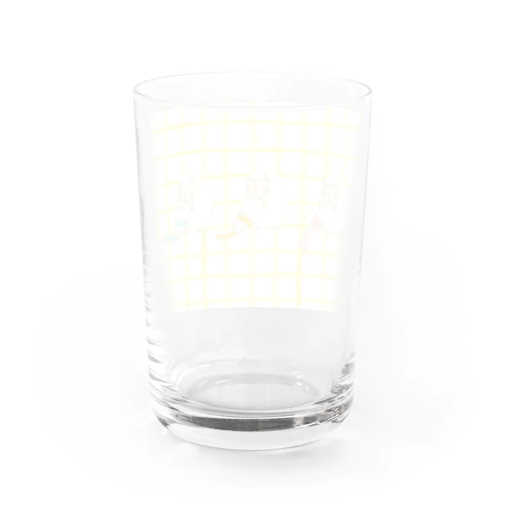 山田デイジーのえのぐひつじきいろ Water Glass :back