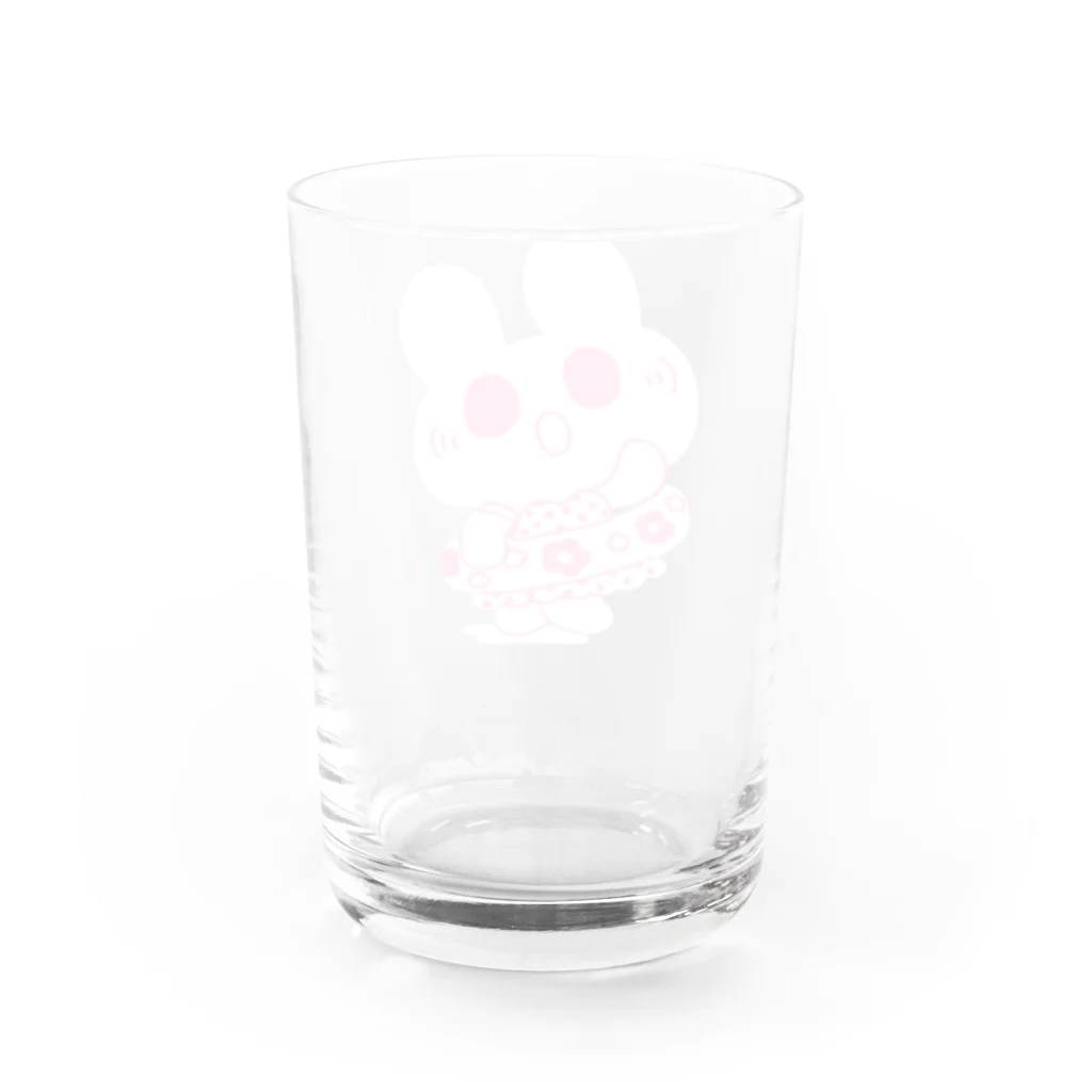 ミキの水着うさぎ Water Glass :back