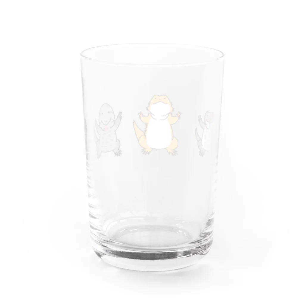 万年🐸太郎のガブちゃんと愉快な仲間たち Water Glass :back