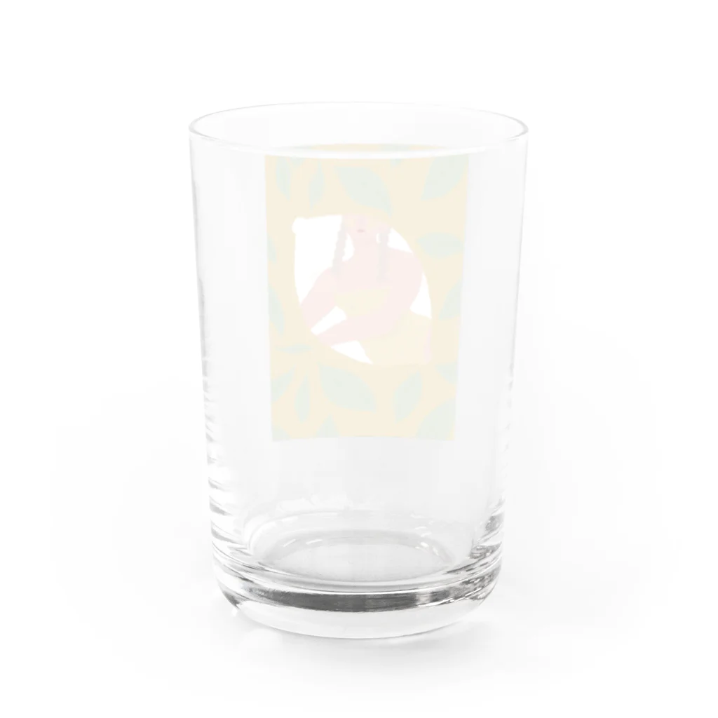 ヒトミアキラの fruits girl Water Glass :back