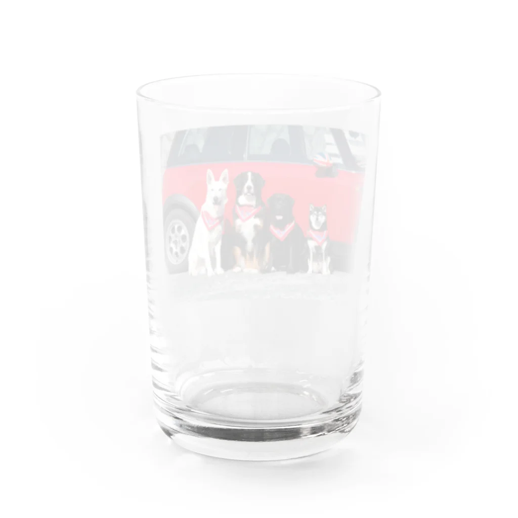 jawsdnfの仲良しワンコ Water Glass :back