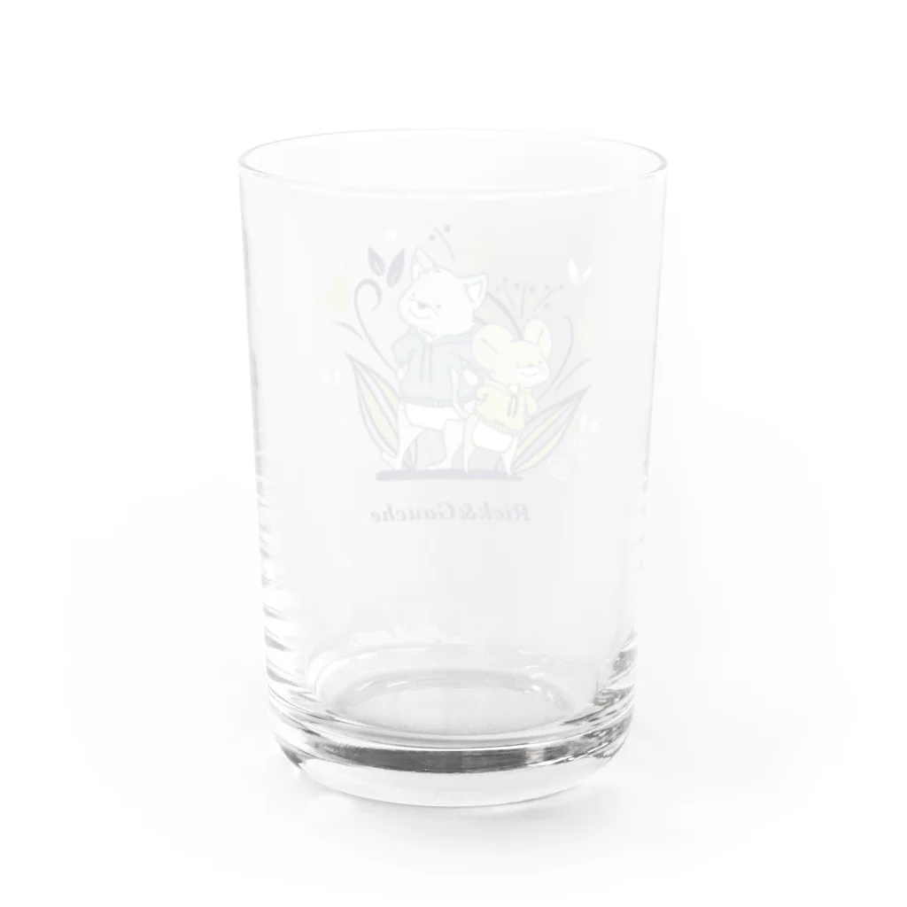 オオカミとエゾクロちゃんSHOPのオオカミとエゾクロちゃん リック&ゴーシュ パーカー Water Glass :back