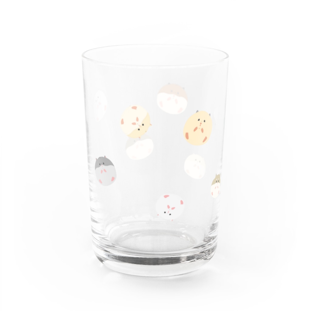 なてぃ子.  ハムスターのころころハムスター Water Glass :back