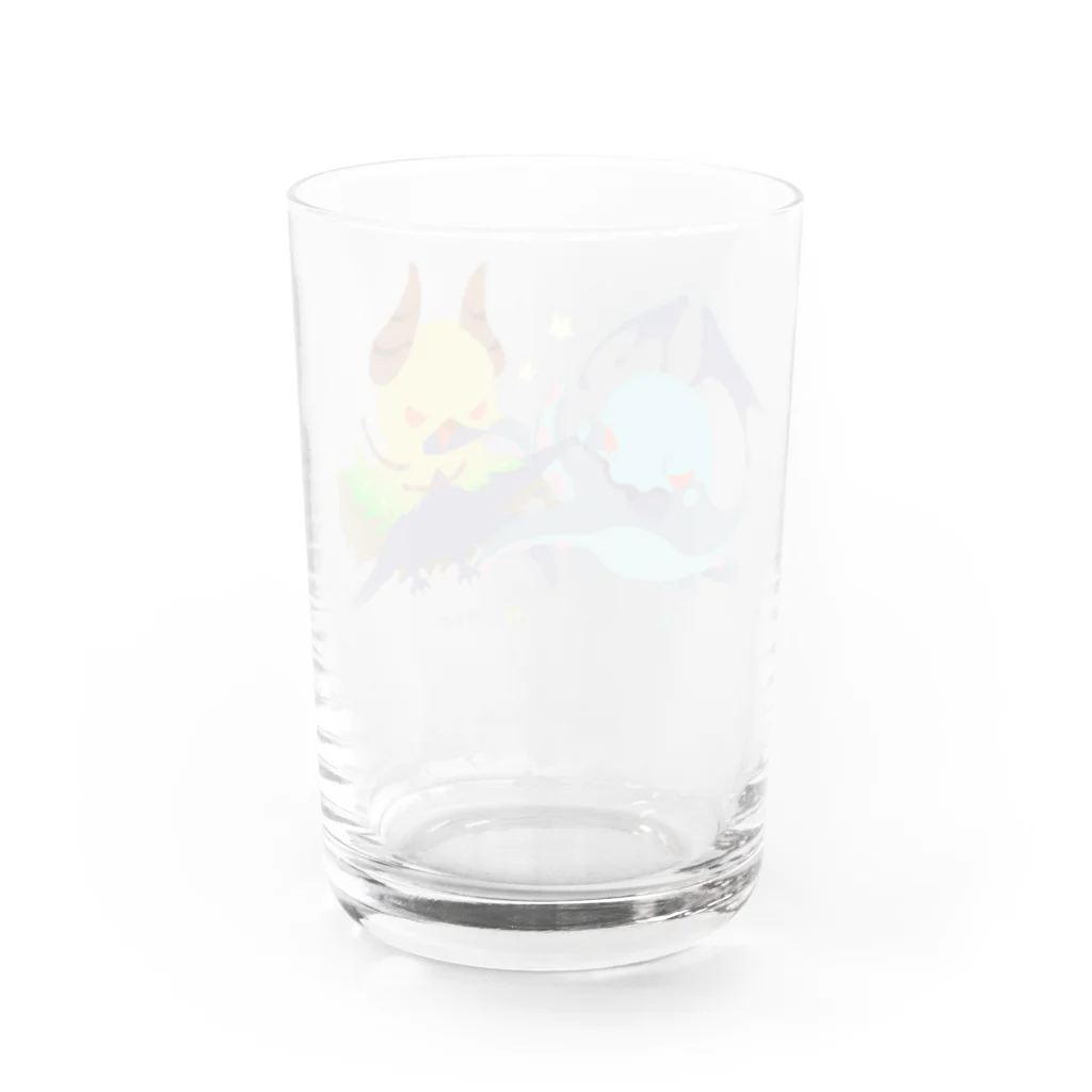 ユタリビャク☀神話イラストレーターのクトゥルフvsハスター Water Glass :back