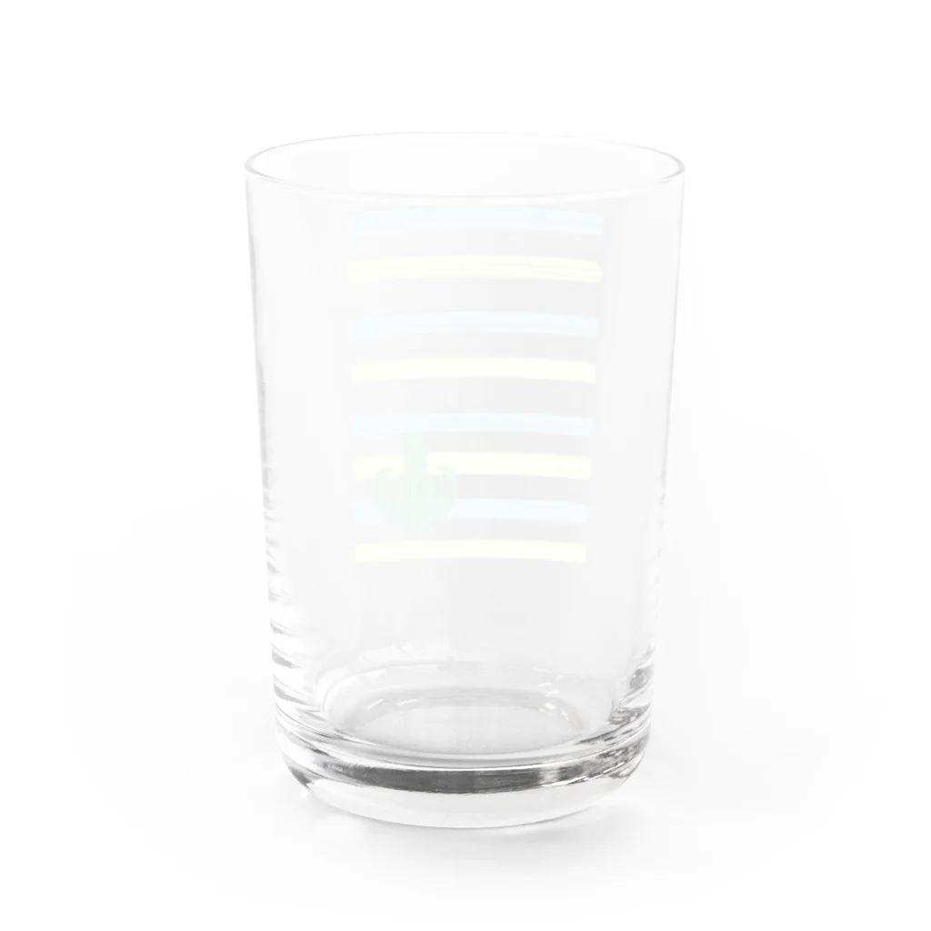 Prism coffee beanのジェラートラテアート /パイナップル×ブルーハワイ Water Glass :back