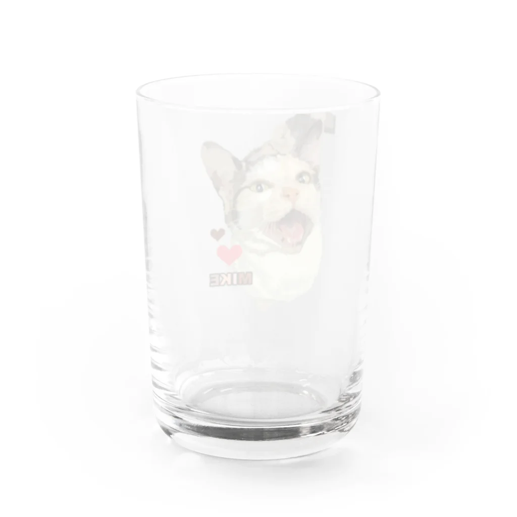 sasa9"のミケちゃん❤ Water Glass :back