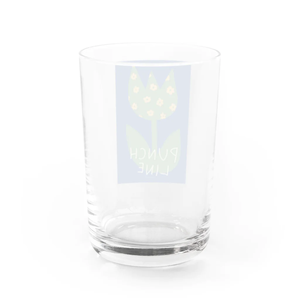 超マーケットのチューリップグラス（PUNCH LINE） Water Glass :back