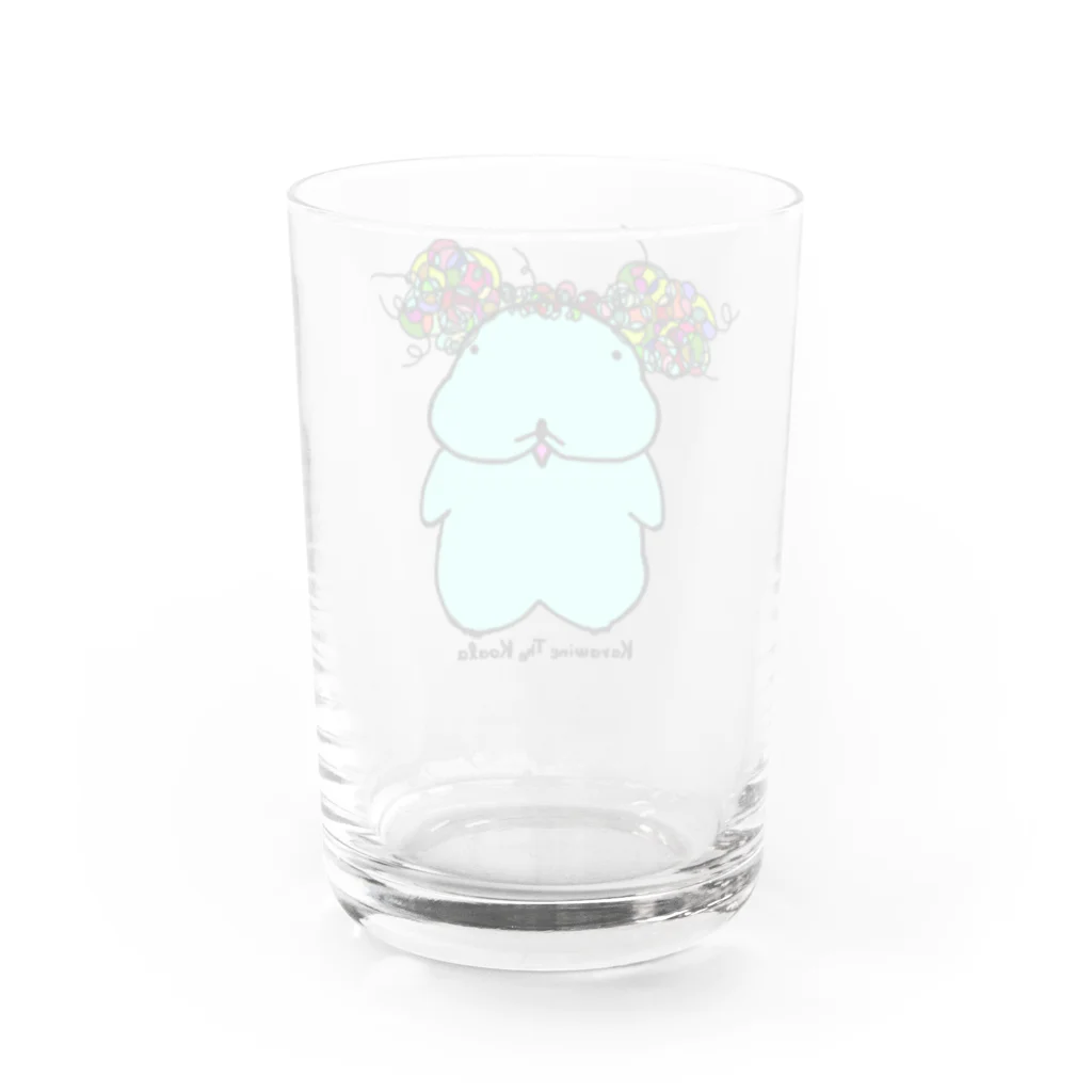 まるちょ屋のびっくらこいたよ。 Water Glass :back