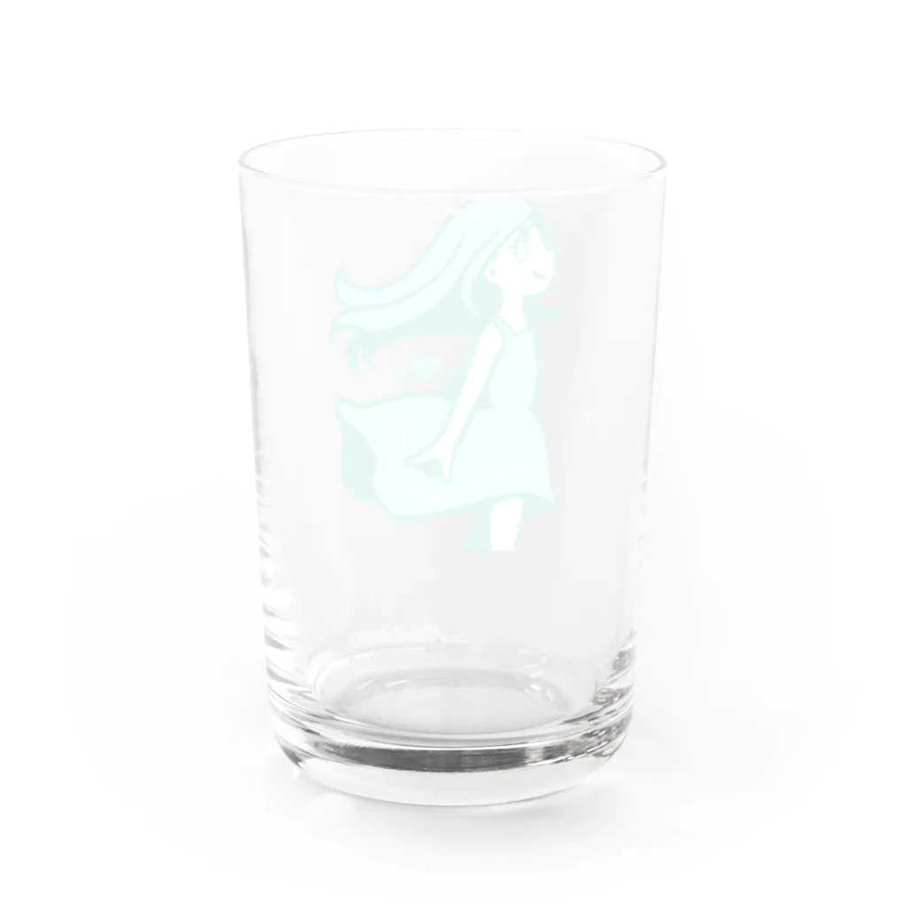 よもつ堂のなつのひ、ラムネカラー Water Glass :back