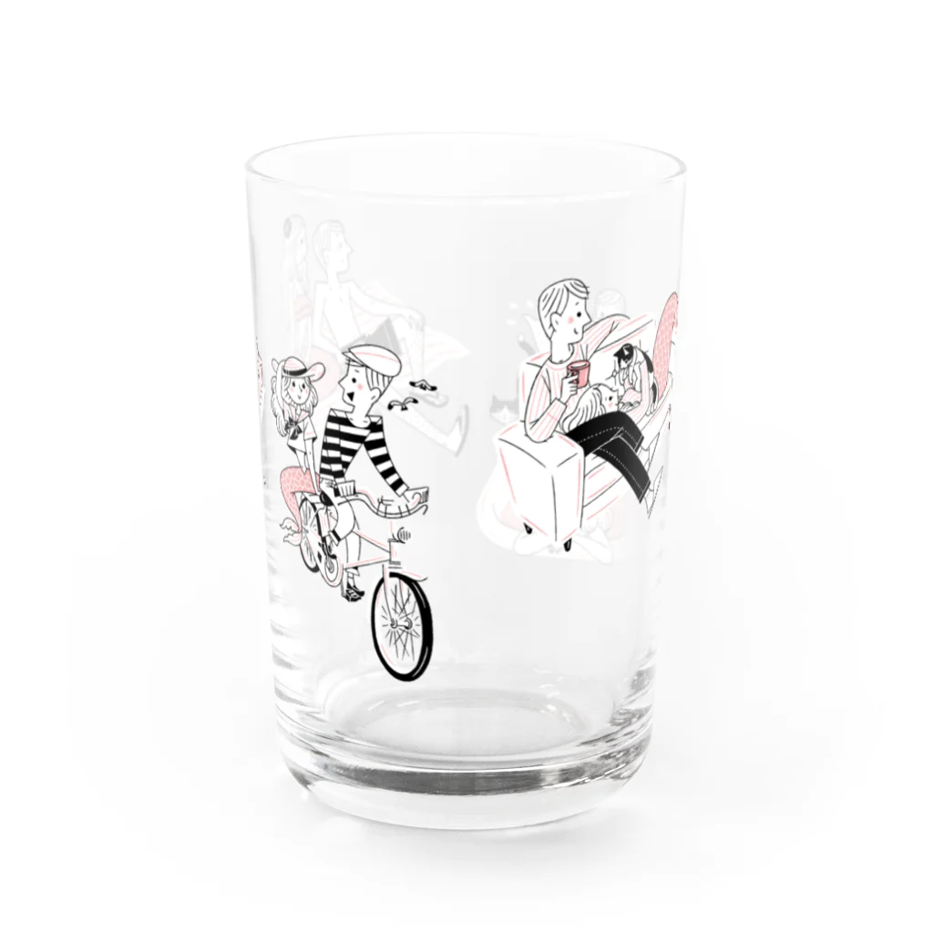 たじまなおとのグッズの人魚の恋 Water Glass :back