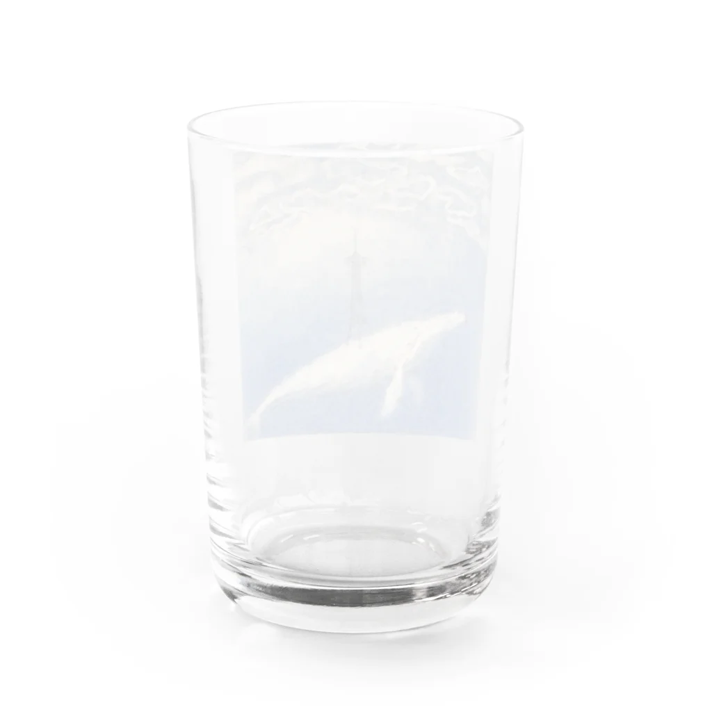  tomoの鯨と鉄塔 Water Glass :back