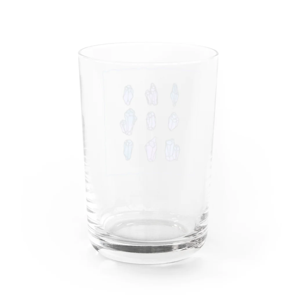 深山のcrystal Water Glass :back