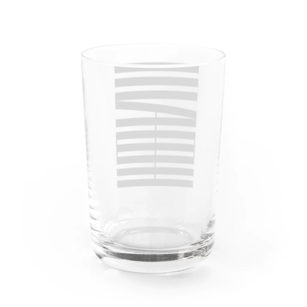 石油王ショップのさりげなく三重を推す（縦） Water Glass :back