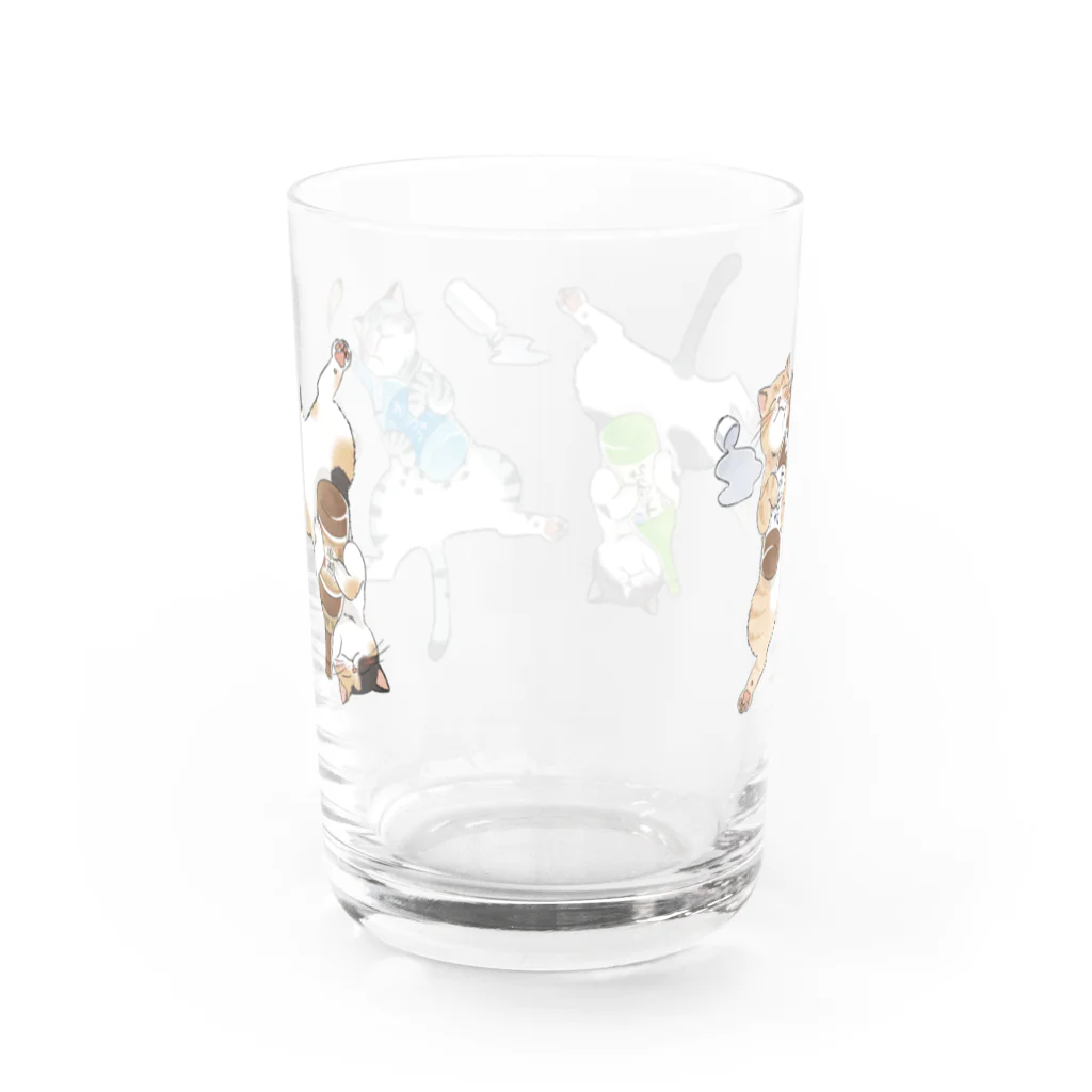 フジワラヨシトのよいどれ猫 Water Glass :back