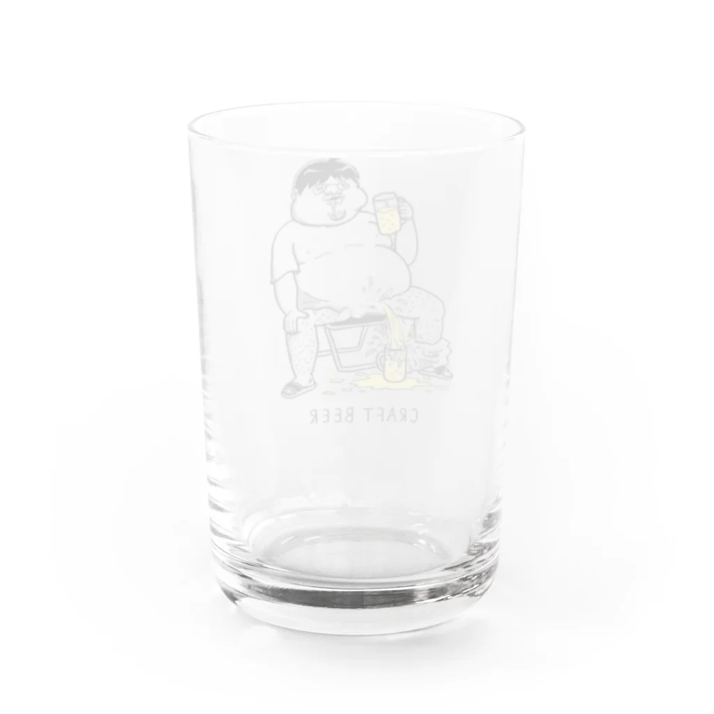 のじまちゃんねるのハンドメイドのクラフトビール Water Glass :back