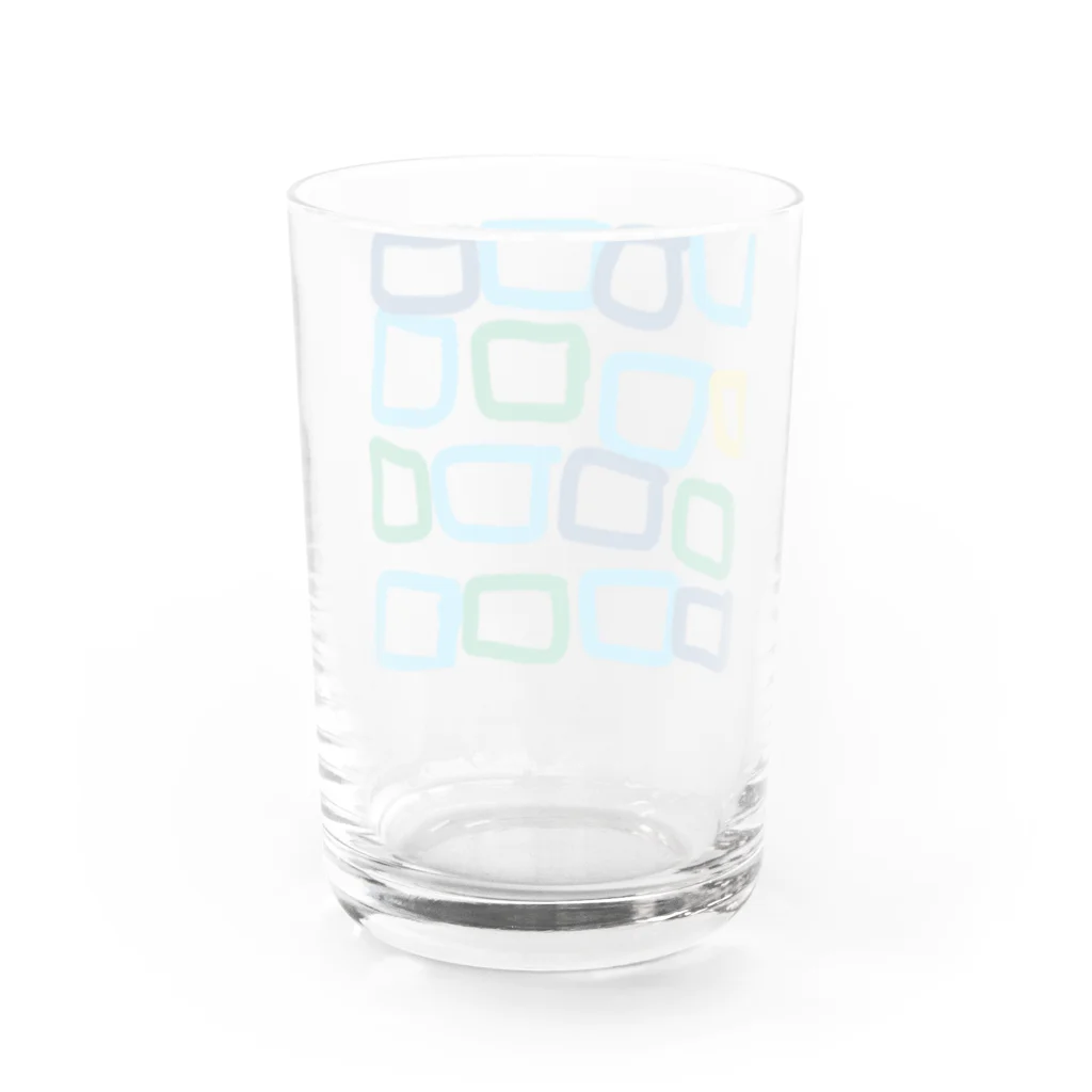 あおい’ｓ libraryのしかくい Water Glass :back