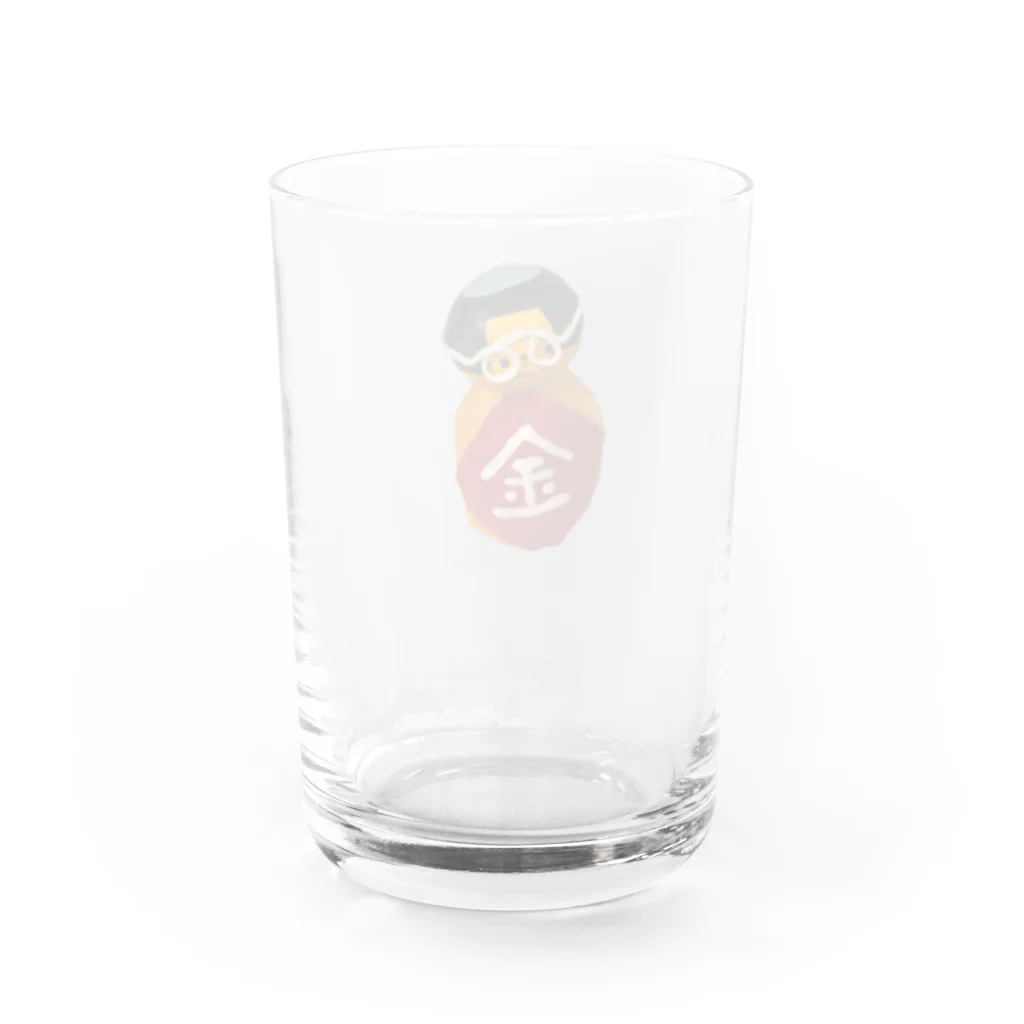 まるなのこけしの金 太郎 塾長 Water Glass :back