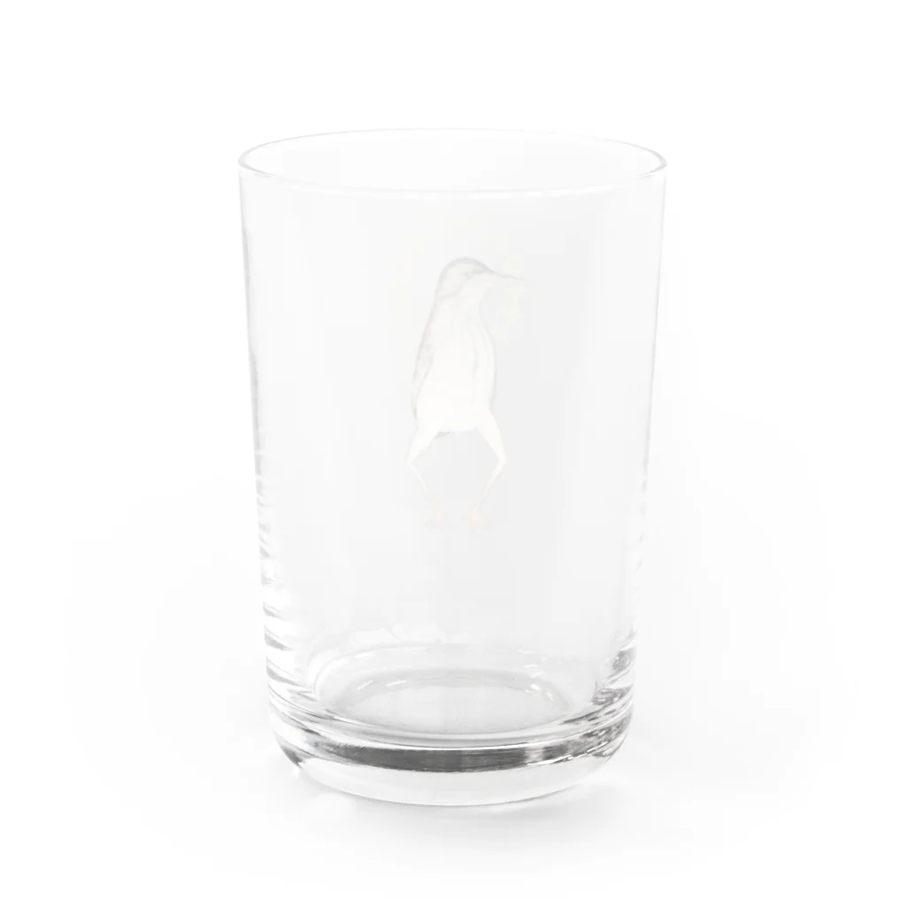 透月糖花のヨシゴイさん Water Glass :back