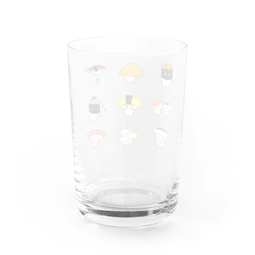 にゃーこのお寿司ようちえん🍣 Water Glass :back