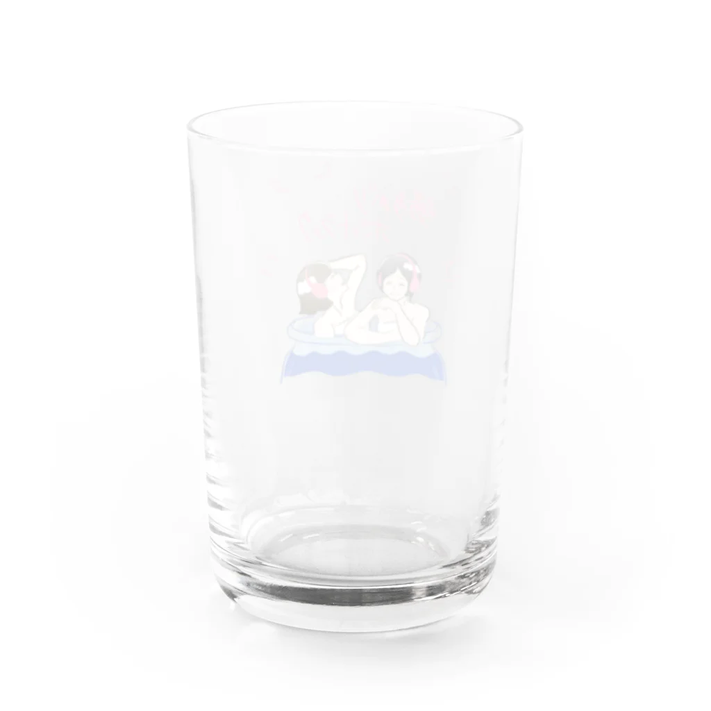 湯あがりポットラックの番組イラスト グラス Water Glass :back