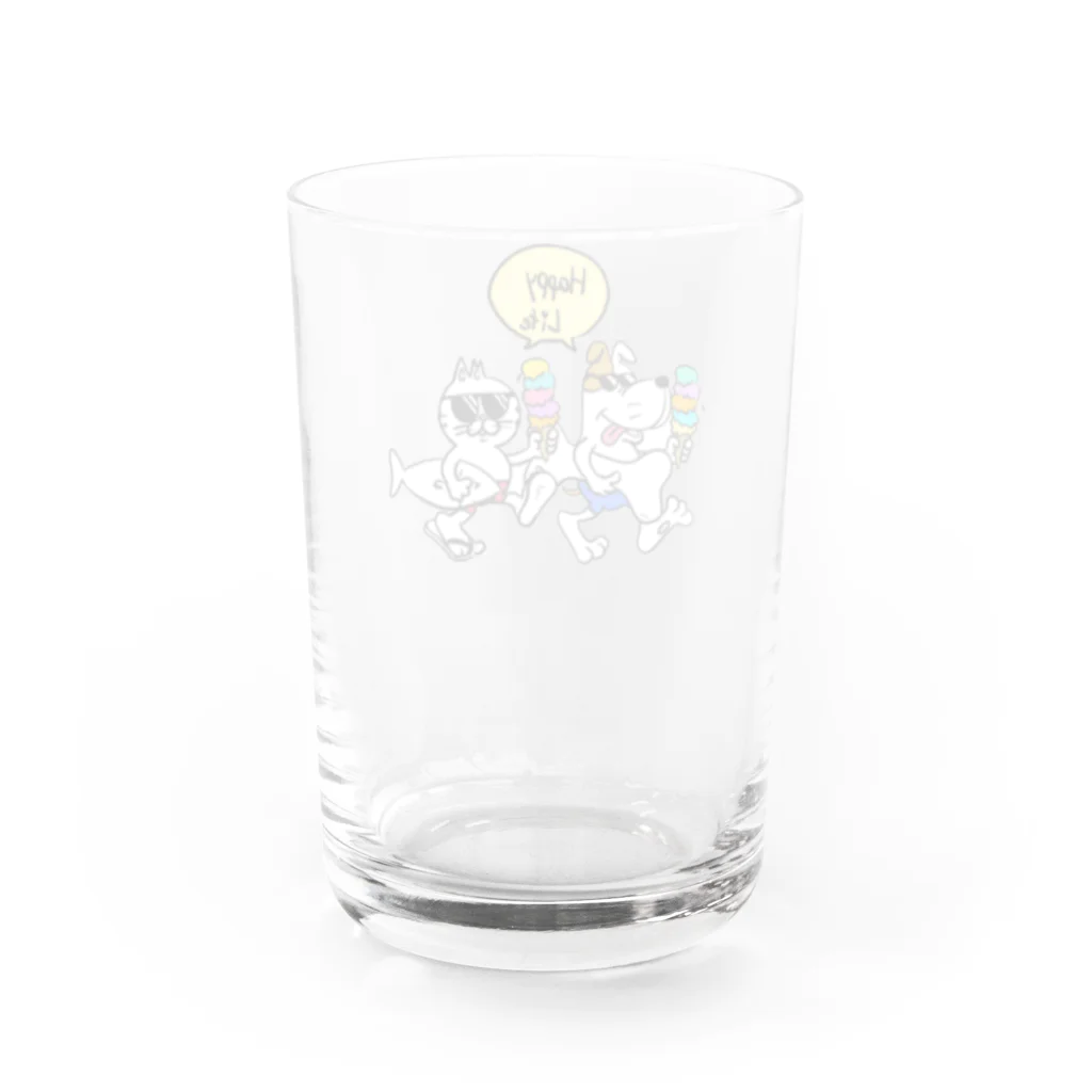 Kotoraのチャリティ　ハッピーライフ Water Glass :back