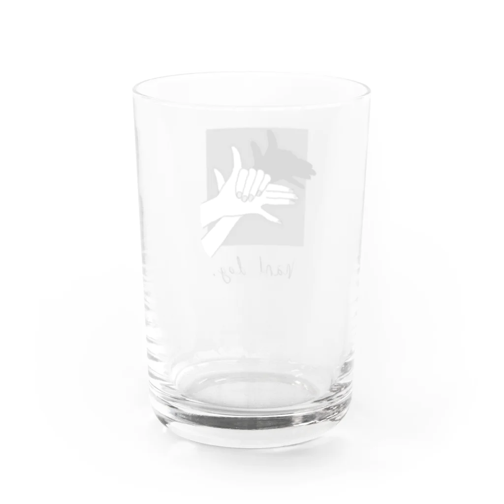 ないものねだりの【色変化】Hand Dog(shadow) Water Glass :back