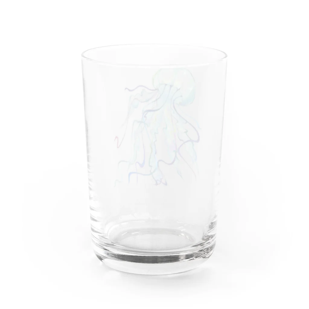 凩 灯の水彩海月 Water Glass :back