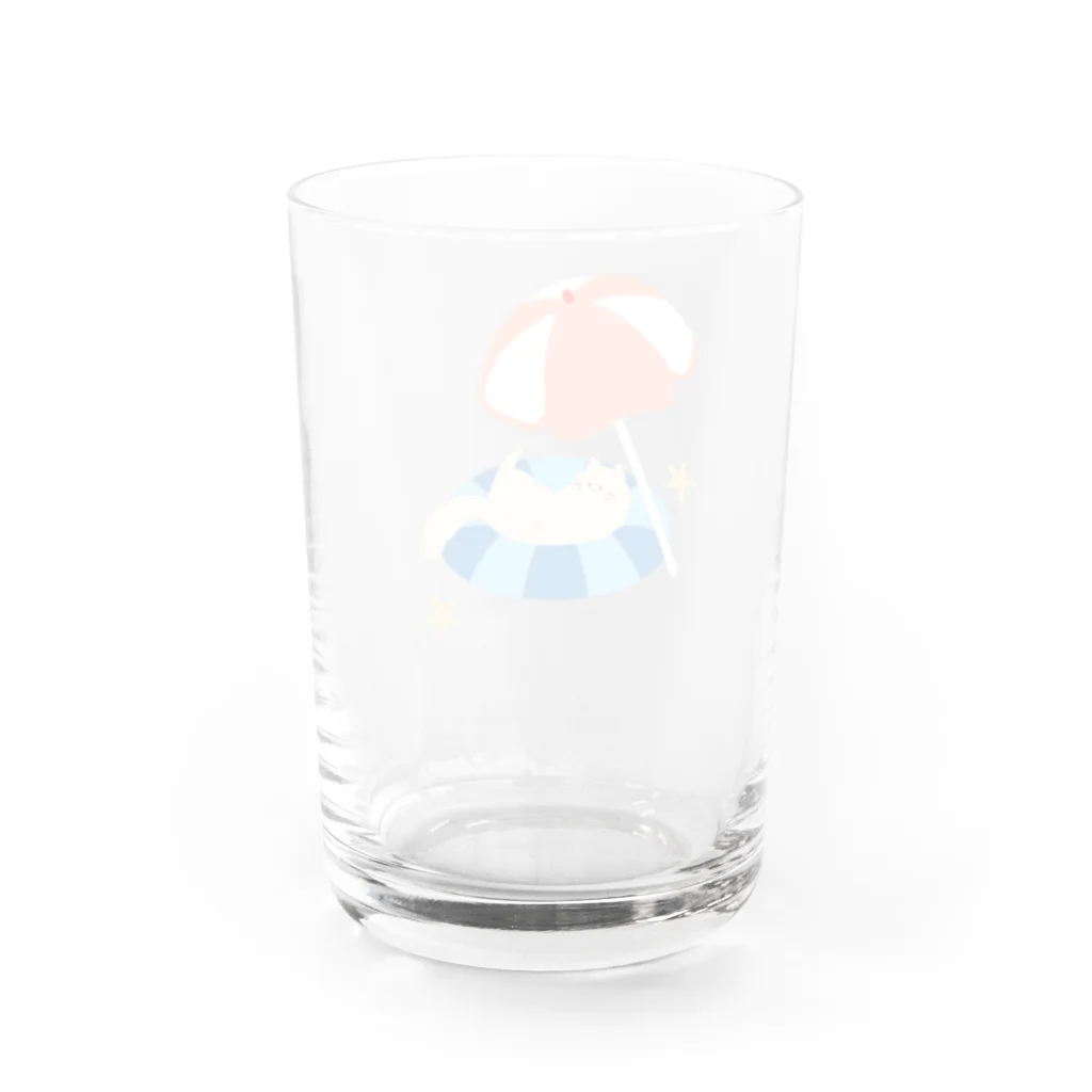 nyansiruの海にゃんこ Water Glass :back