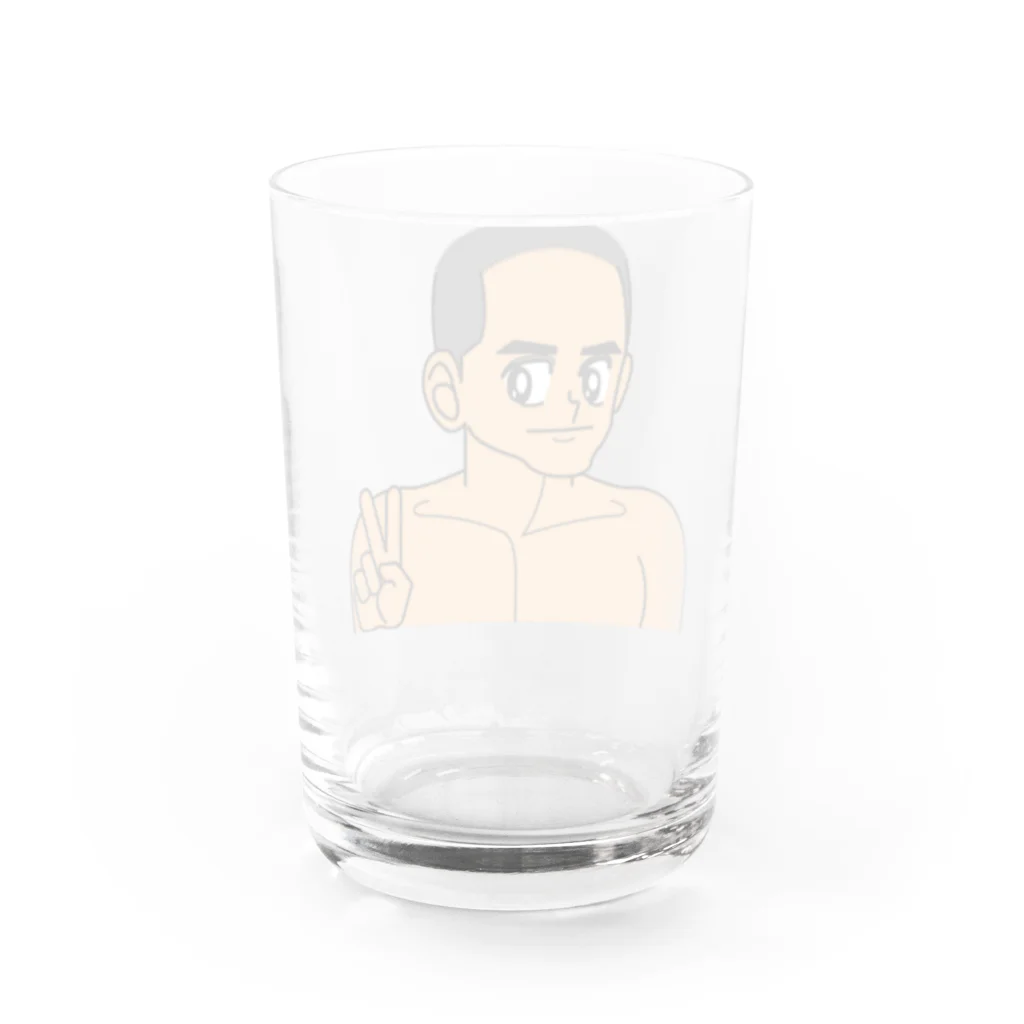 ダスのダス(赤裸々Ver.) Water Glass :back